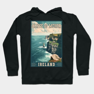 Cliffs Of Moher In Ireland Irish Coastline Travel Art Hoodie